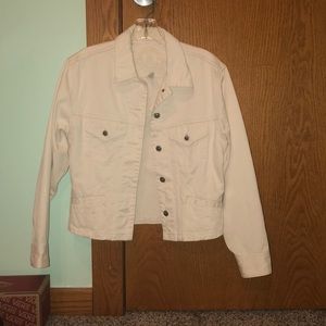 Vintage Cream Banana Republic Jean Jacket💄